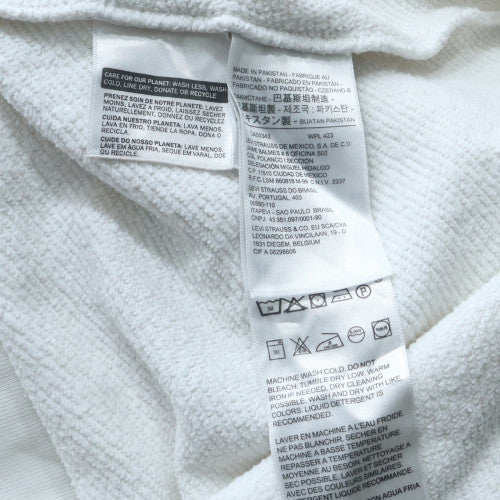 Mens UK Size M Levi's White Pullover Sweatshirt