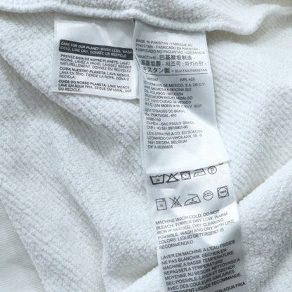 Mens UK Size M Levi's White Pullover Sweatshirt