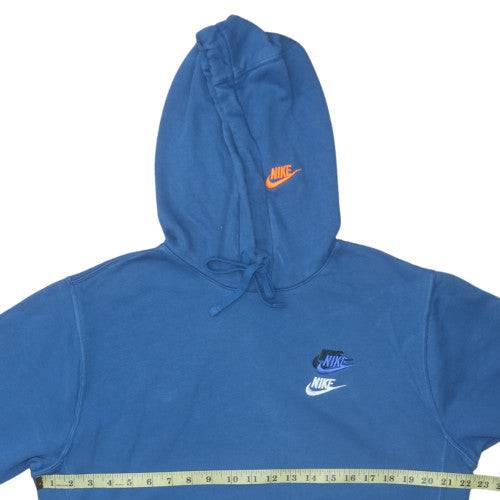 Mens UK Size S Nike Blue Pullover Hoodie