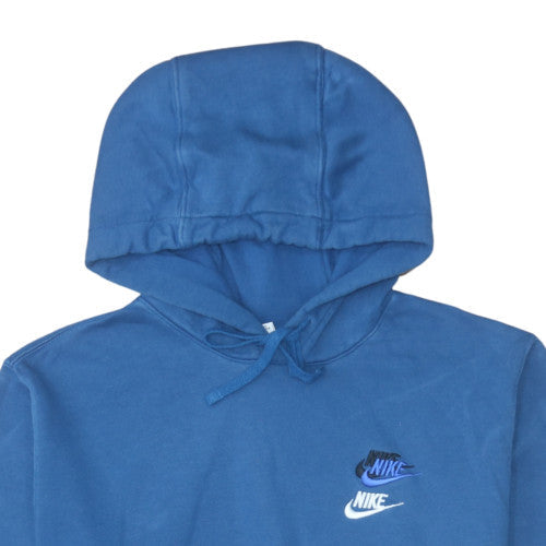 Mens UK Size S Nike Blue Pullover Hoodie