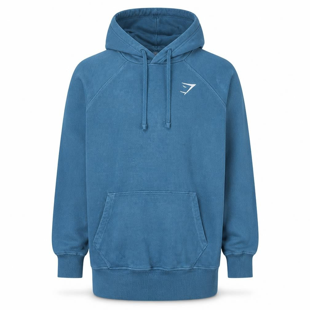 Mens UK Size XS Gymshark Blue Pullover Hoodie