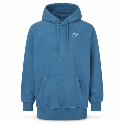 Mens UK Size XS Gymshark Blue Pullover Hoodie