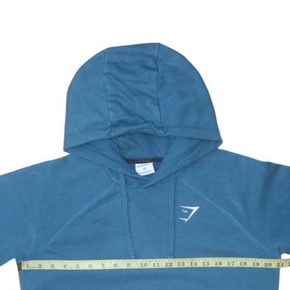 Mens UK Size XS Gymshark Blue Pullover Hoodie