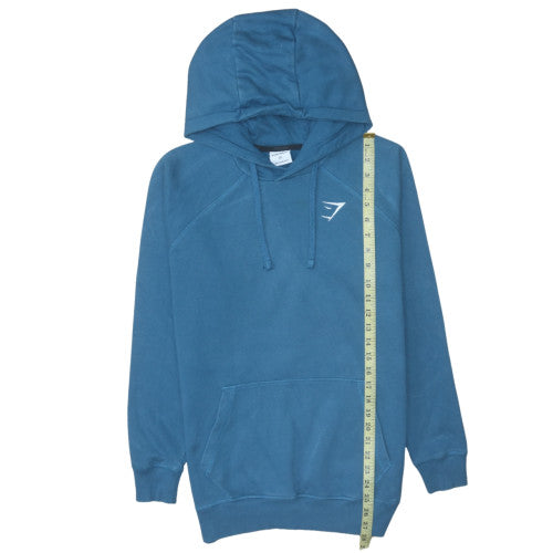 Mens UK Size XS Gymshark Blue Pullover Hoodie