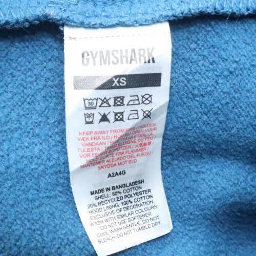 Mens UK Size XS Gymshark Blue Pullover Hoodie