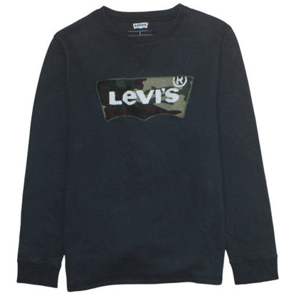 Mens UK Size L Levi's Black Pullover Sweatshirt