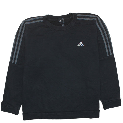 Mens UK Size L Adidas Black Pullover Sweatshirt