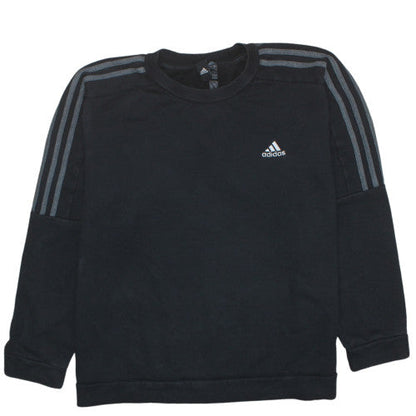 Mens UK Size L Adidas Black Pullover Sweatshirt