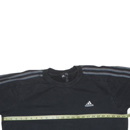 Mens UK Size L Adidas Black Pullover Sweatshirt