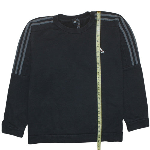 Mens UK Size L Adidas Black Pullover Sweatshirt