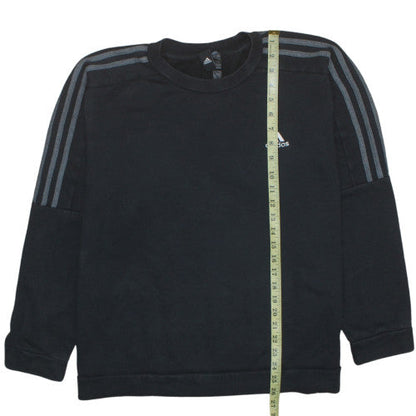 Mens UK Size L Adidas Black Pullover Sweatshirt