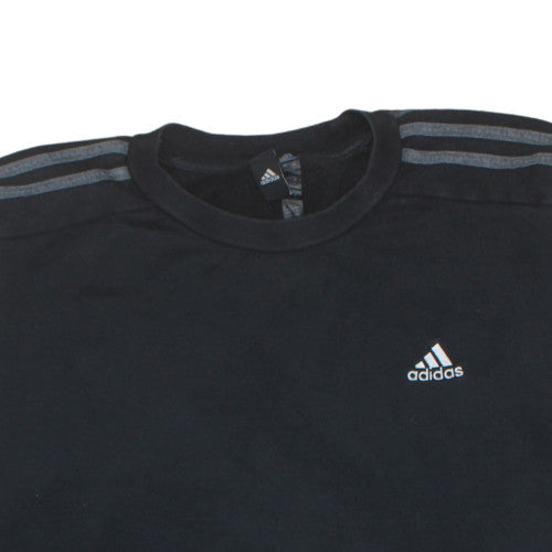 Mens UK Size L Adidas Black Pullover Sweatshirt