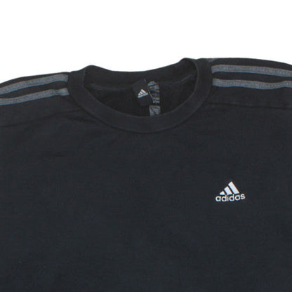 Mens UK Size L Adidas Black Pullover Sweatshirt