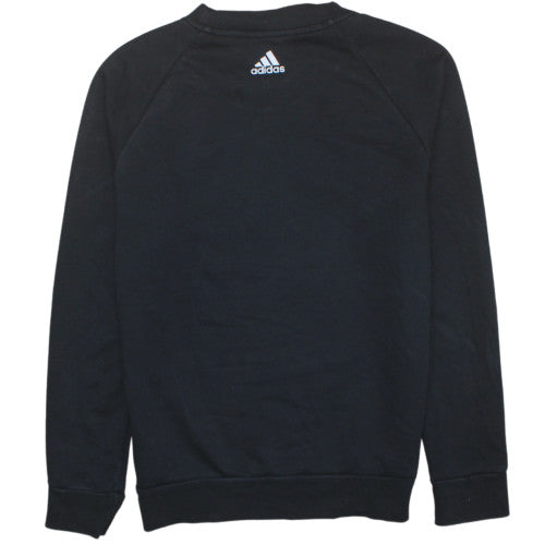 Womens UK Size M Adidas Black Pullover Sweatshirt