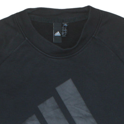 Womens UK Size M Adidas Black Pullover Sweatshirt