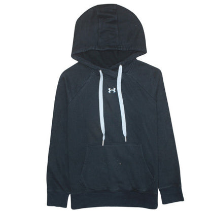 Womens UK Size XS Under Armour Black Pullover Hoodie