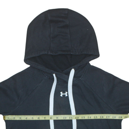 Womens UK Size XS Under Armour Black Pullover Hoodie