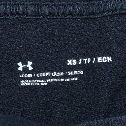 Womens UK Size XS Under Armour Black Pullover Hoodie