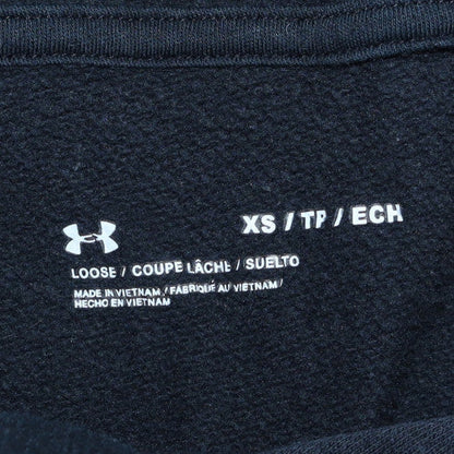 Womens UK Size XS Under Armour Black Pullover Hoodie