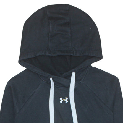 Womens UK Size XS Under Armour Black Pullover Hoodie