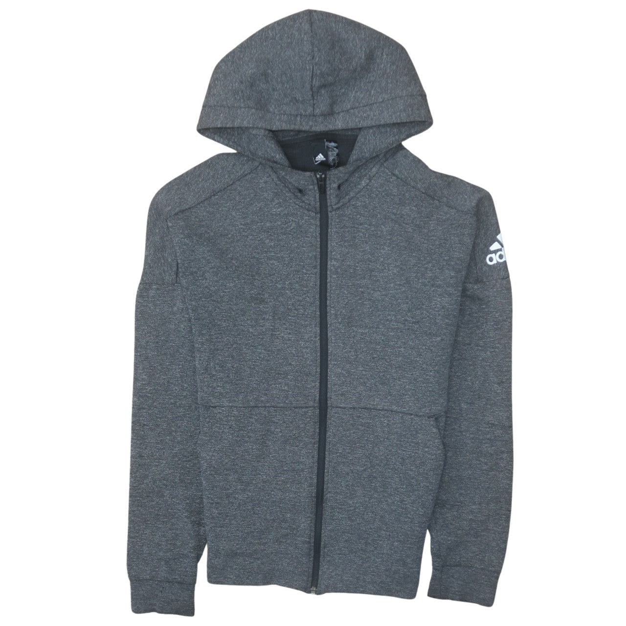 Mens UK Size S Adidas Grey Full Zip Hoodie