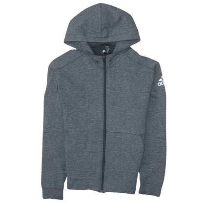 Mens UK Size S Adidas Grey Full Zip Hoodie