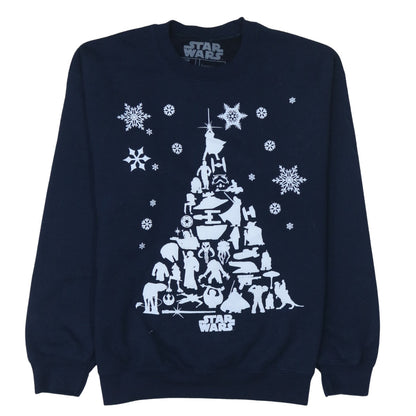 Womens UK Size M Star Wars Blue Pullover Sweatshirt