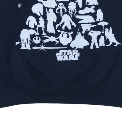 Womens UK Size M Star Wars Blue Pullover Sweatshirt