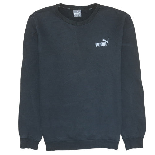 Mens UK Size M Puma Black Pullover Sweatshirt