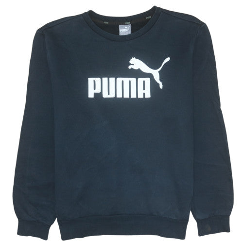 Mens UK Size L Puma Black Pullover Sweatshirt