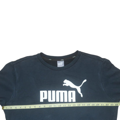 Mens UK Size L Puma Black Pullover Sweatshirt