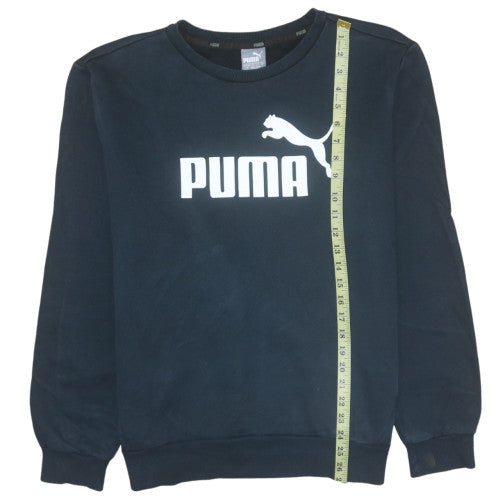 Mens UK Size L Puma Black Pullover Sweatshirt