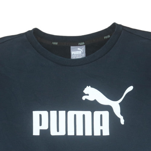 Mens UK Size L Puma Black Pullover Sweatshirt
