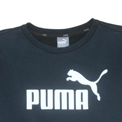 Mens UK Size L Puma Black Pullover Sweatshirt