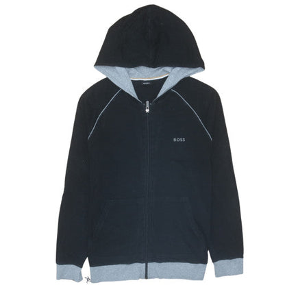 Mens UK Size S BOSS Black Full Zip Hoodie