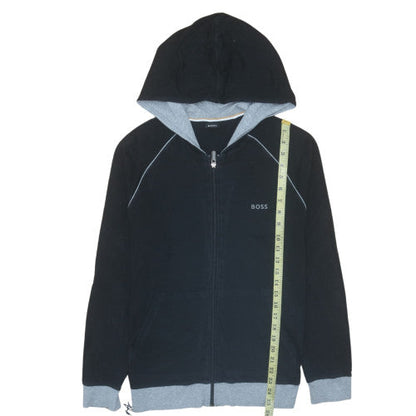 Mens UK Size S BOSS Black Full Zip Hoodie