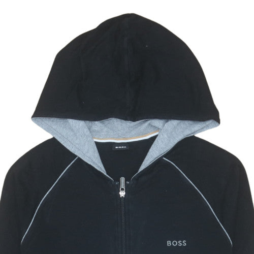 Mens UK Size S BOSS Black Full Zip Hoodie