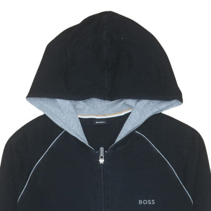 Mens UK Size S BOSS Black Full Zip Hoodie