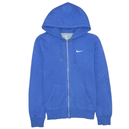 Mens UK Size S Nike Blue Full Zip Hoodie