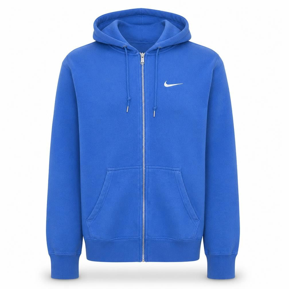 Mens UK Size S Nike Blue Full Zip Hoodie