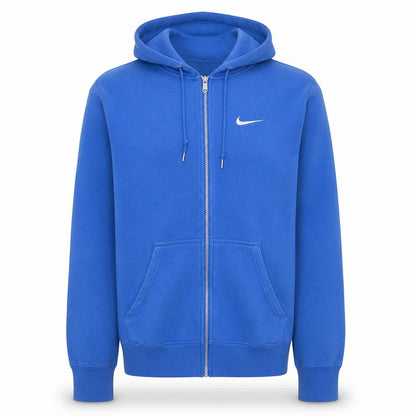 Mens UK Size S Nike Blue Full Zip Hoodie