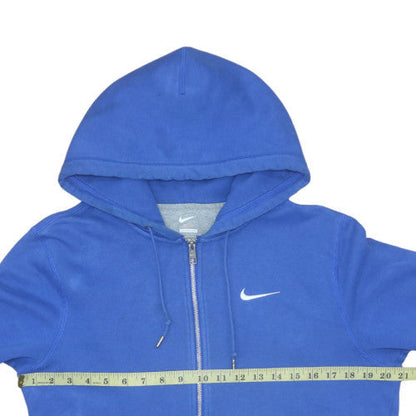 Mens UK Size S Nike Blue Full Zip Hoodie