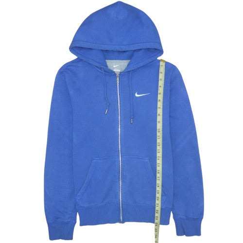 Mens UK Size S Nike Blue Full Zip Hoodie