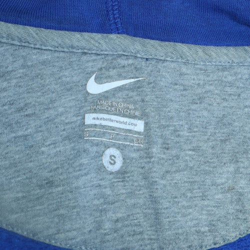 Mens UK Size S Nike Blue Full Zip Hoodie