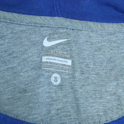 Mens UK Size S Nike Blue Full Zip Hoodie
