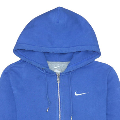 Mens UK Size S Nike Blue Full Zip Hoodie