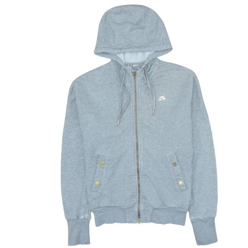 Womens UK Size M Nike Grey Full Zip Hoodie