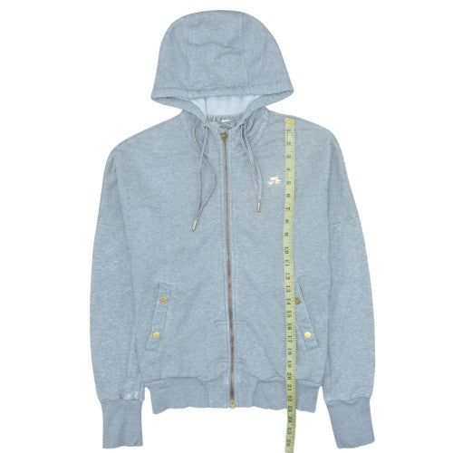 Womens UK Size M Nike Grey Full Zip Hoodie