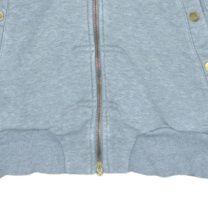 Womens UK Size M Nike Grey Full Zip Hoodie
