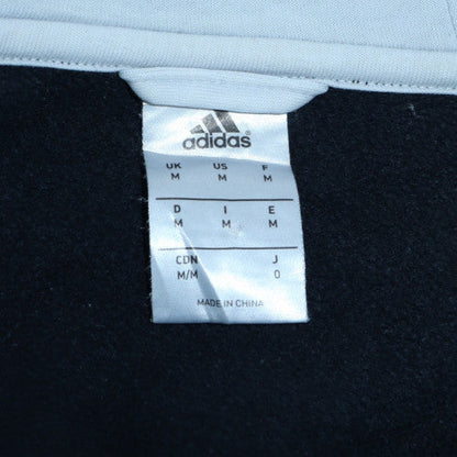 Mens UK Size M Adidas Blue Full Zip Hoodie